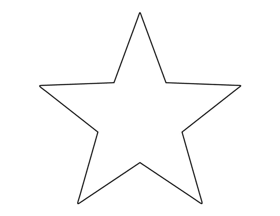 Large Star Coloring Pages Pdf Free Vectors